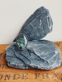 Image 2 of oval labradorite stone ring