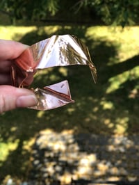 Image of Foldformed copper gingko leaf cuff