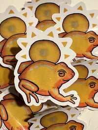Image 1 of Sun Frog Vinyl Sticker