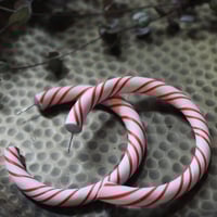 Image 2 of chunky peppermint hoops