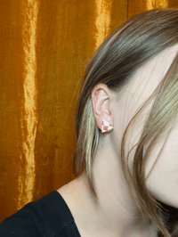 Image 2 of groovy checkered studs