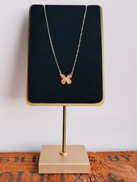 14k solid gold butterfly necklace