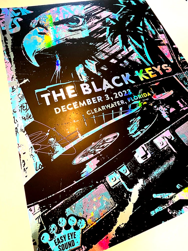 Image of The Black Keys Eagle Rainbow Foil Clearwater FL