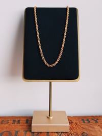 Image 1 of 14k solid gold wheat chain
