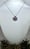 Image of Sterling silver nested bowl pendant with garnet