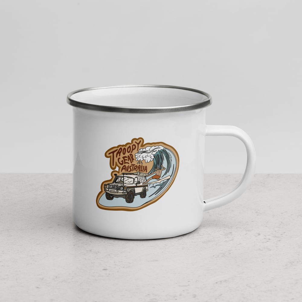 Image of Troopy Gear Australia Surfer Enamel Mug