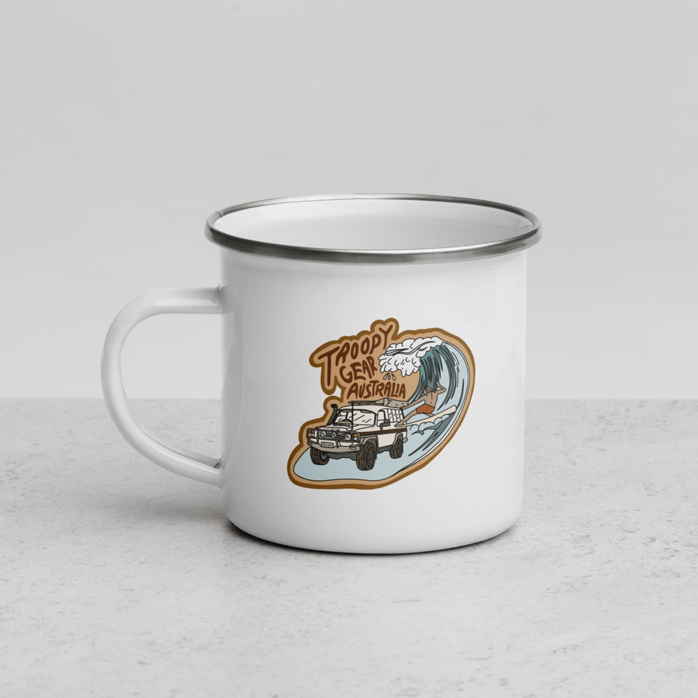 Image of Troopy Gear Australia Surfer Enamel Mug