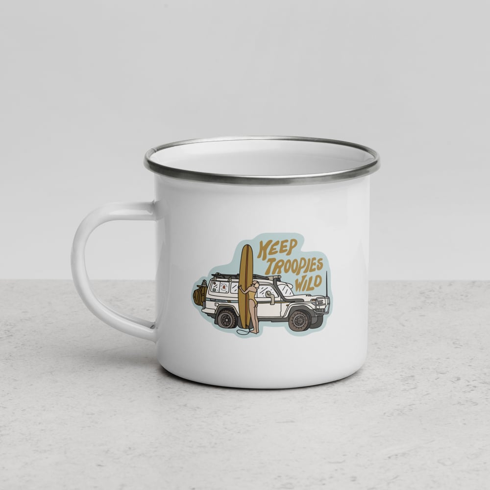 Image of Keep Troopies Wild Enamel Mug