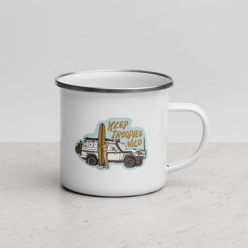 Image of Keep Troopies Wild Enamel Mug