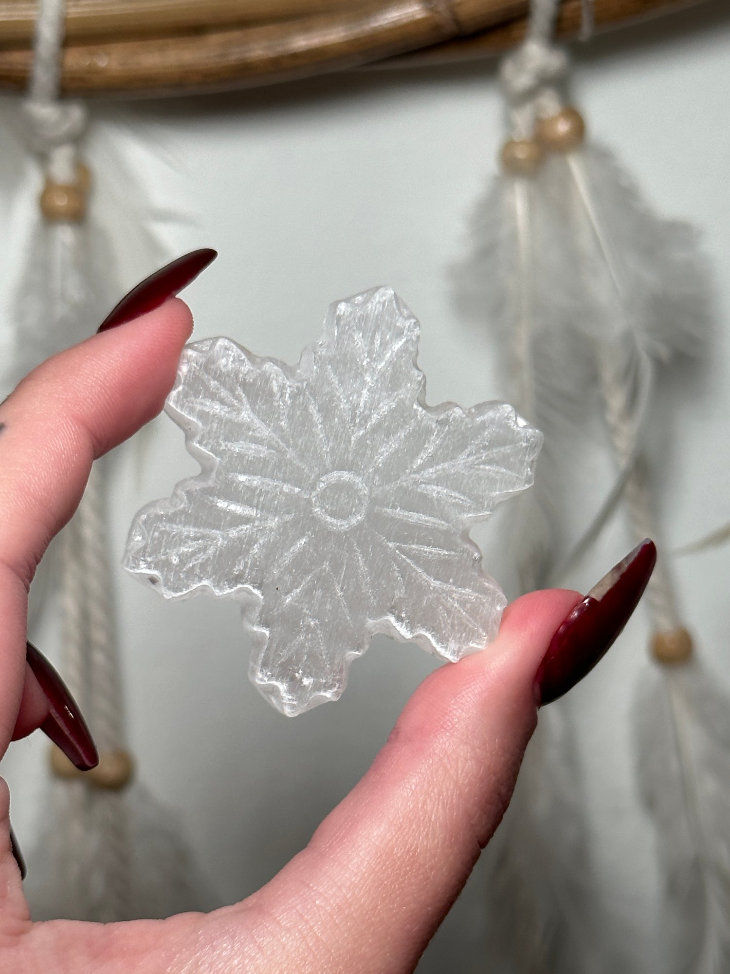 SATIN SPAR SNOWFLAKES