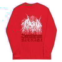 Image 3 of ABSU - BARATHRUM V.I.T.R.I.O.L. WHITE/RED - LONG SLEEVE T-SHIRT (BLACK, RED)