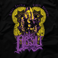 Image 2 of ABSU - LIBER CORDIS CINCTI SERPENTE (PURPLE & YELLOW PRINT)