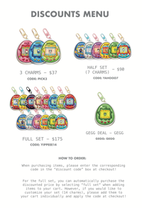 Image 4 of  ☆ QSMP Tamagotchi Shaker Charms  ☆