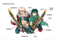 Image 4 of [PRE-ORDER] Fantasy AU BakuDeku Pin