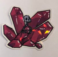 Growing crystal (sticker)