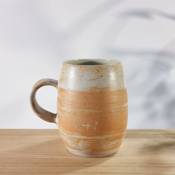 Image of Mug with Shino glaze 2