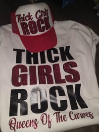 Image 5 of THICK GIRLS ROCK - QUEENS OF THE CURVES CUSTOM TSHIRT/HAT SET