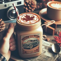 Maple Chai Latte | 12oz Crackling Wooden Wick Candle