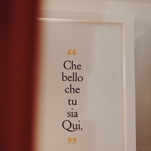 Image of Poster "Che bello che tu sia Qui," - Serif