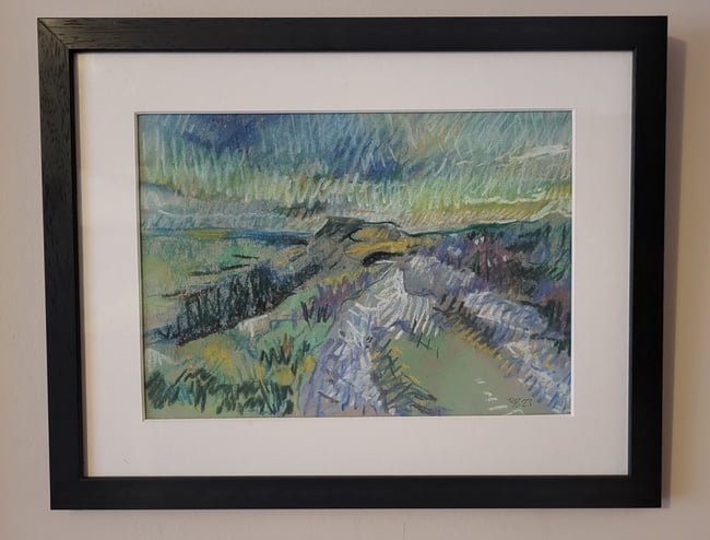 Higger Tor in pastels