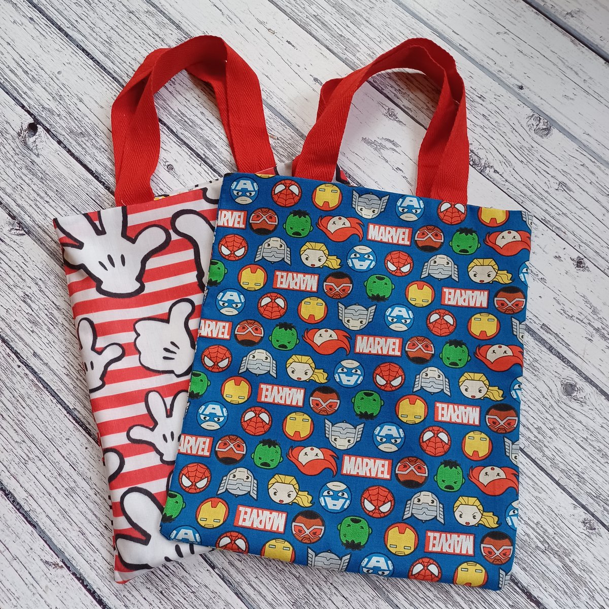 Image of Tiny Tote Bags- Marvel and Mickey 