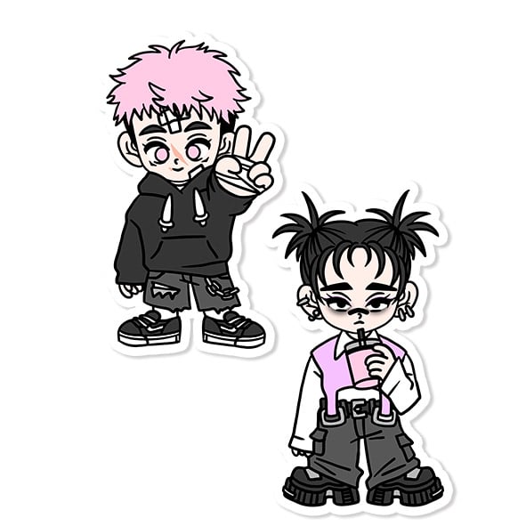 Image of Sticker Pack "jujutsu kaisen" Itadori and Choso