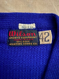 Image 4 of 40s WILSON COLLEGE JUMPER WITH PATCHES