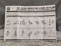 Image 1 of Digivolving Kyubimon to Taomon 12.5cm figure - Instructions - Bandai