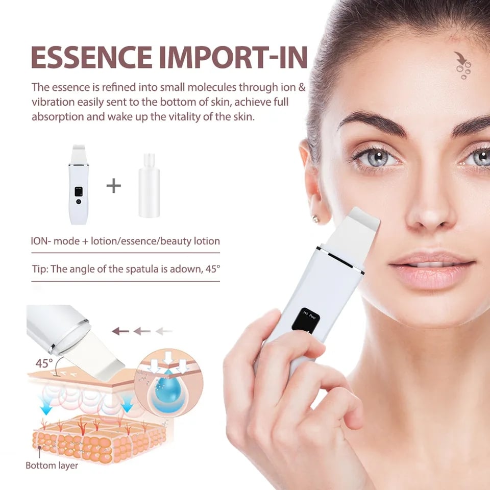 Image of Ultrasonic skin scruber Facial cleanser 