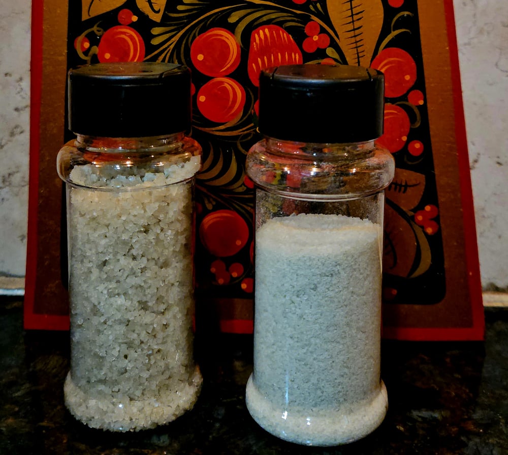 PINKY SEA 84+/CELTIC SEA 82+ & Oak Smoked Flakes. Unrefined Trace Mineral-PUREST Salts!