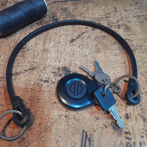 Image of Leather lanyard