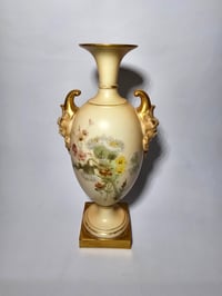Image 1 of Royal Worcester Vase with Mask Boss Handles #2