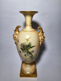 Image 2 of Royal Worcester Vase with Mask Boss Handles #2