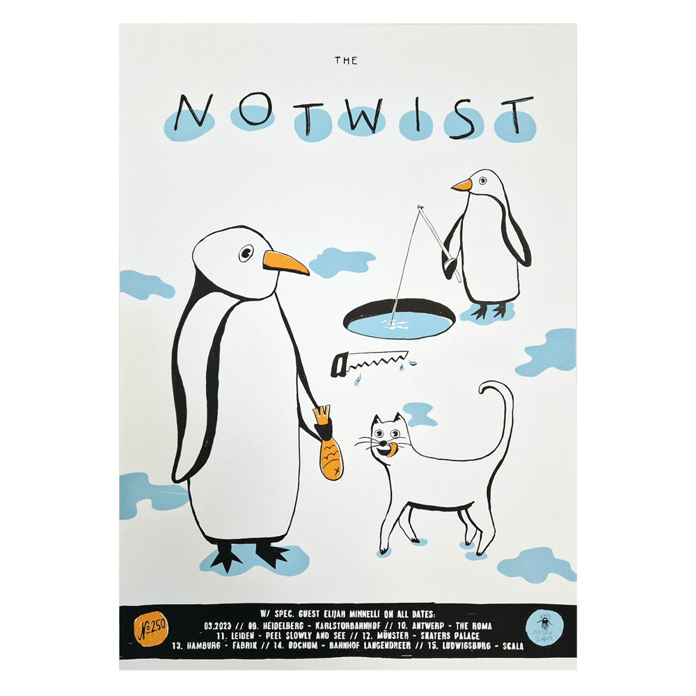 THE NOTWIST <br>MARCH 2023 <br>GIGPOSTER