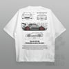 Cars and Clo - Porsche 911 GT3 RS Blueprint T-Shirt - White