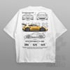 Cars and Clo - Regular Fit White - New Porsche 911 GT3 RS Blueprint T-Shirt