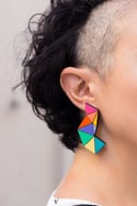 Pendientes hiruki arcoirirs
