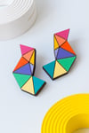 Pendientes hiruki arcoirirs