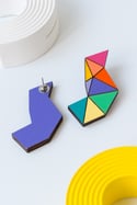 Pendientes hiruki arcoirirs