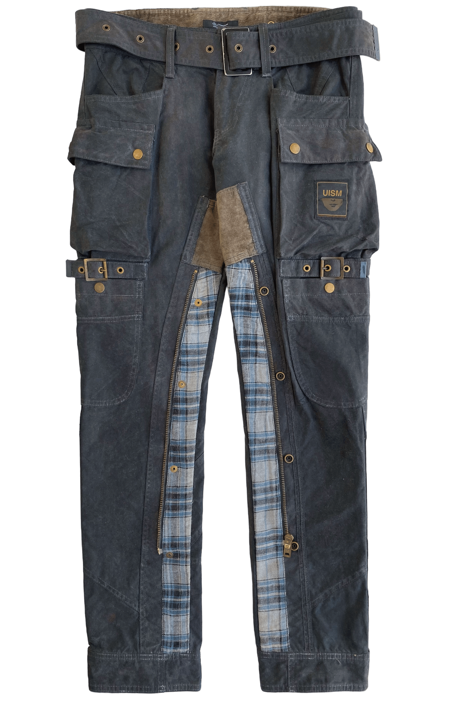 08 Undercover Waxed Oil Cargo Bondage Pants - 3 | neverlandsupply