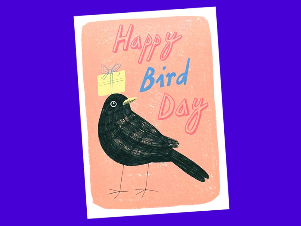 Image of POSTKARTE Happy Bird Day