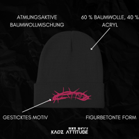 Image 2 of X KAOZ Crown X Beanie gestickt pink edition