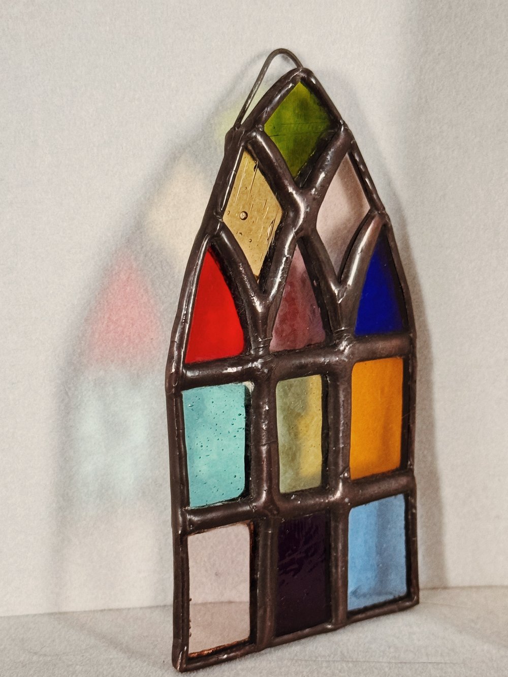 Multicolor mini stained glass window 