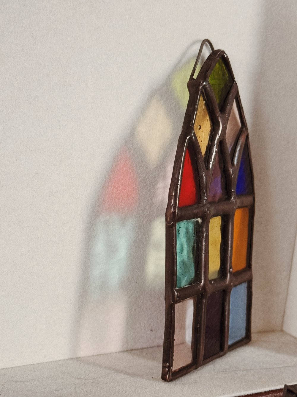 Multicolor mini stained glass window 