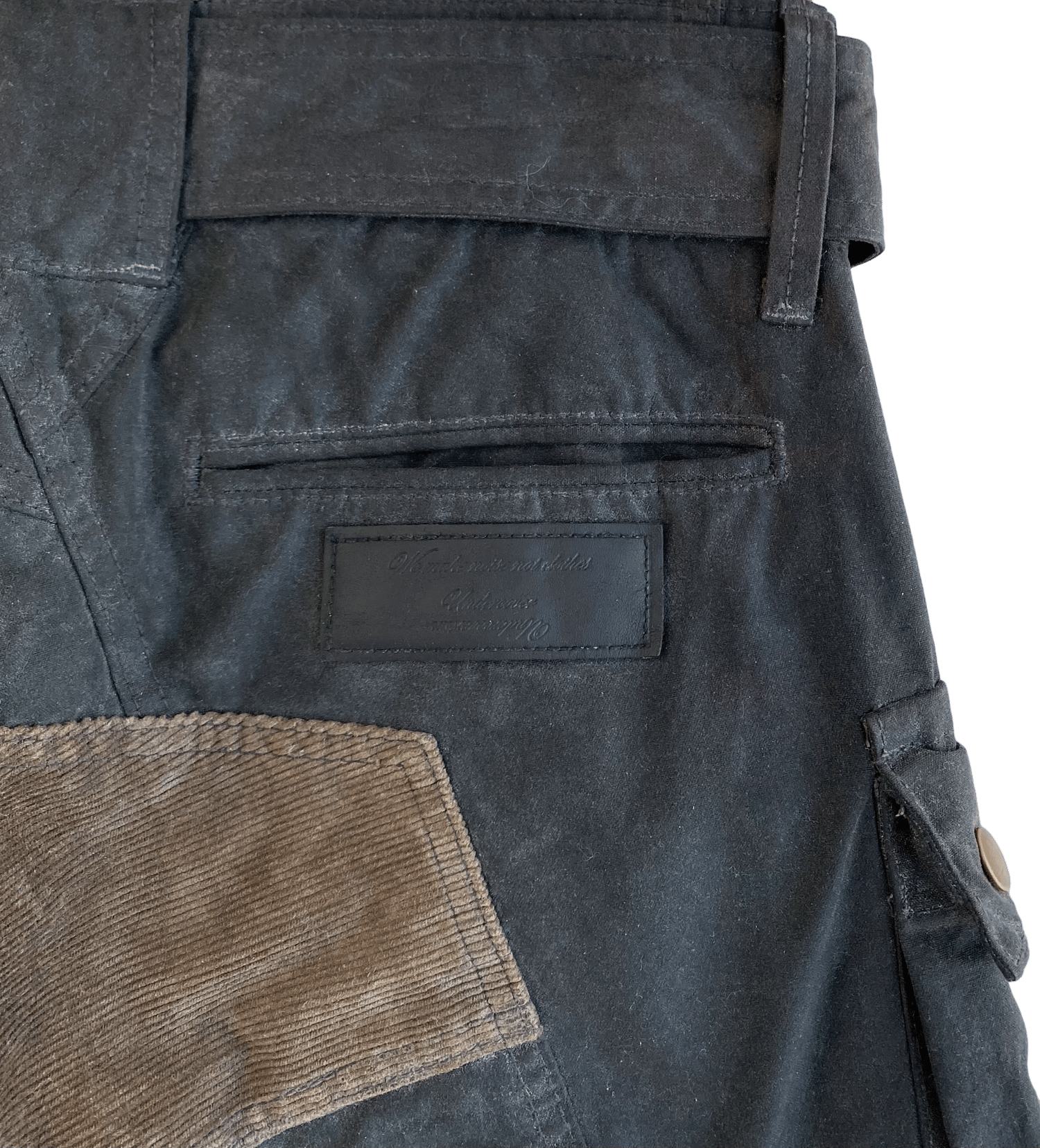 08 Undercover Waxed Oil Cargo Bondage Pants - 3 | neverlandsupply