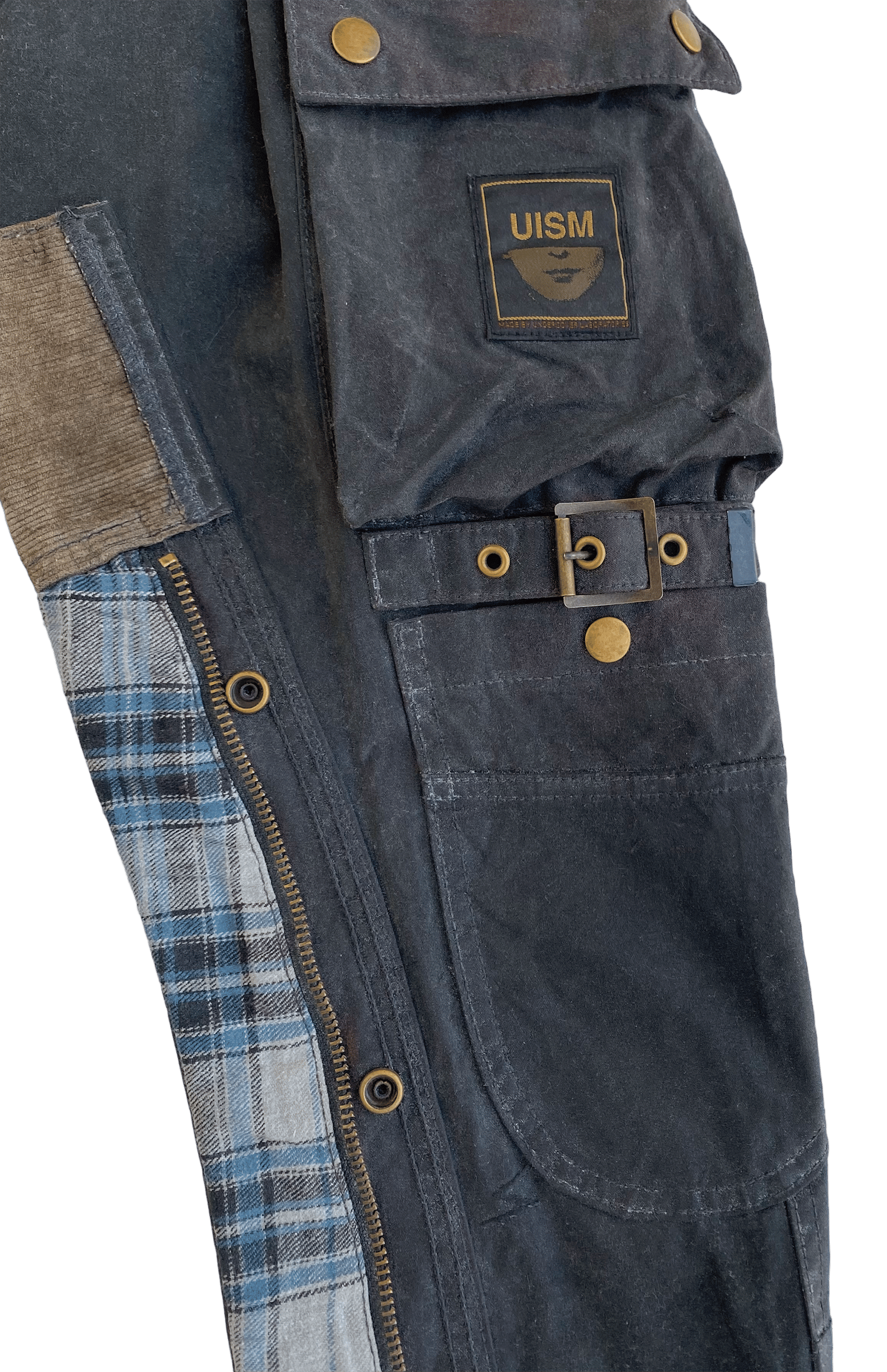 08 Undercover Waxed Oil Cargo Bondage Pants 3 neverlandsupply