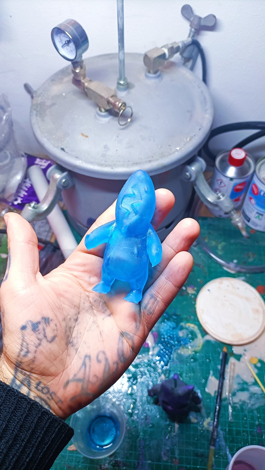 SCOLINA スコリナ - Clear blue resin toy | PLAGUE LABS