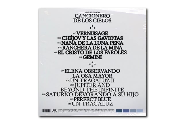 Cancionero de los Cielos 12" LP (Edición Limitada Azul Marmoleado)