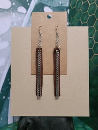Image 3 of Leather Earring Set - A
