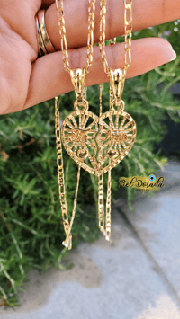 Image 3 of Te Amo Breakable Heart Necklaces 